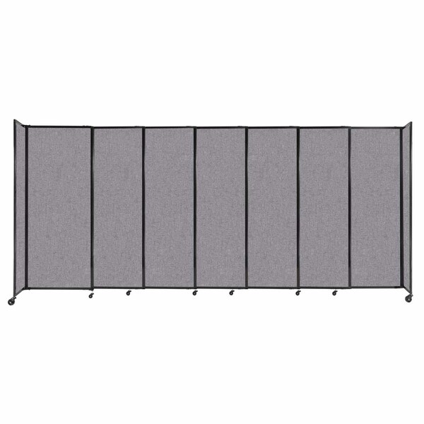 Versare The Bullet Resistant Portable Shield Partition 15'6" x 6'10" Cloud Gray Fabric 1911208 - main